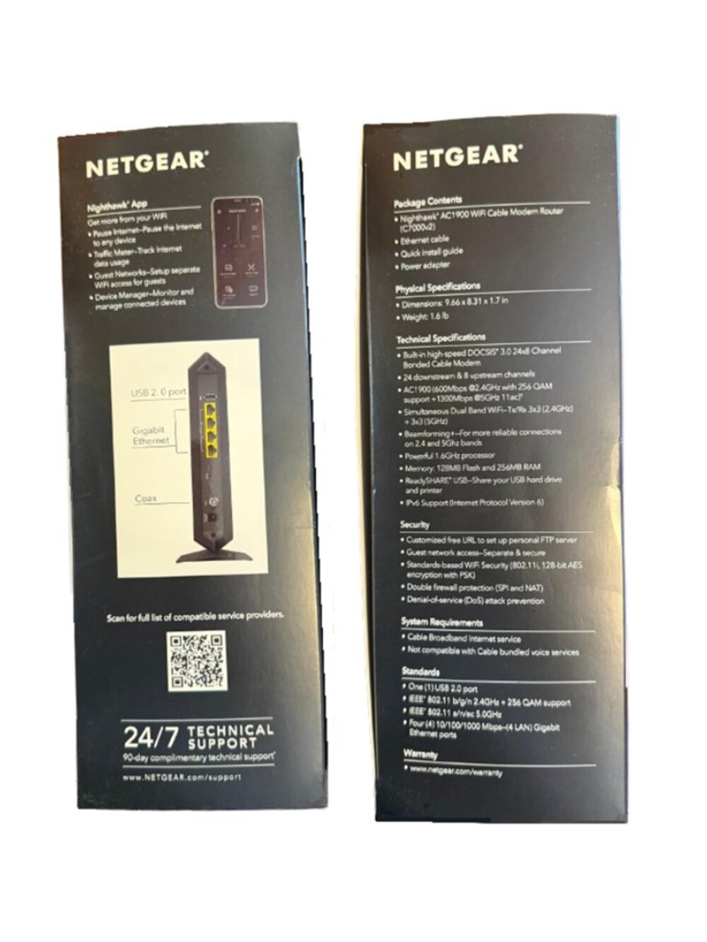 NETGEAR Nighthawk AC1900 Cable Modem Router - Picture 7 of 8